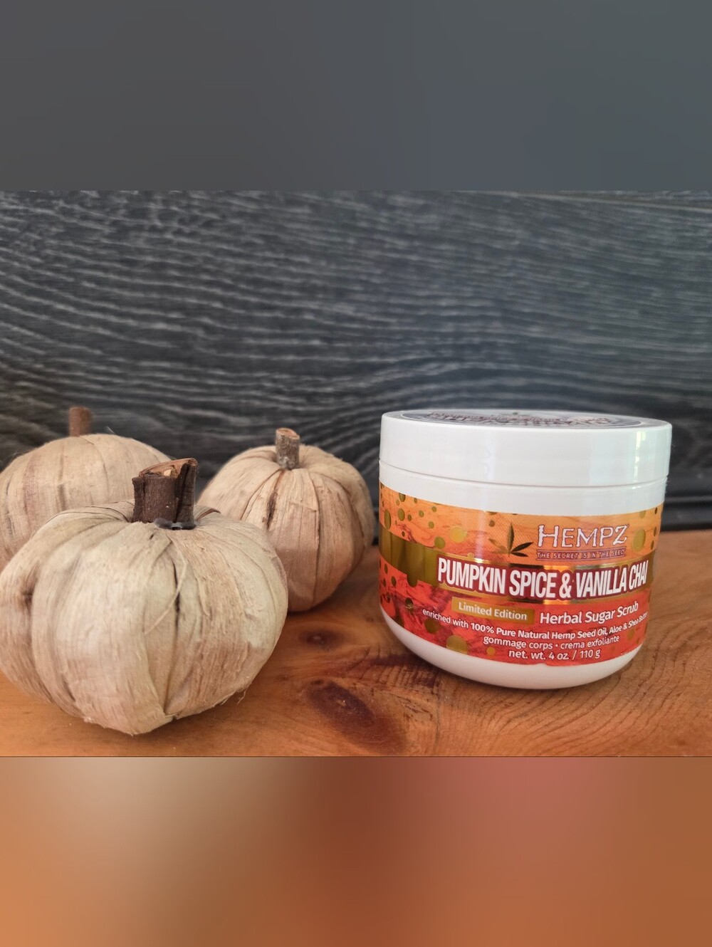 Hempz Pumpkin Spice & Vanilla Chai Herbal Sugar Scrub